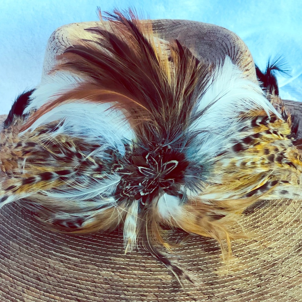 Western vintage feather hatband